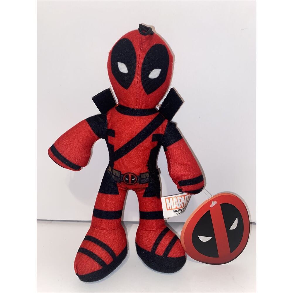 Marvel Super Heroes Deadpool 9" Plush Toy W/ Swords. NWT